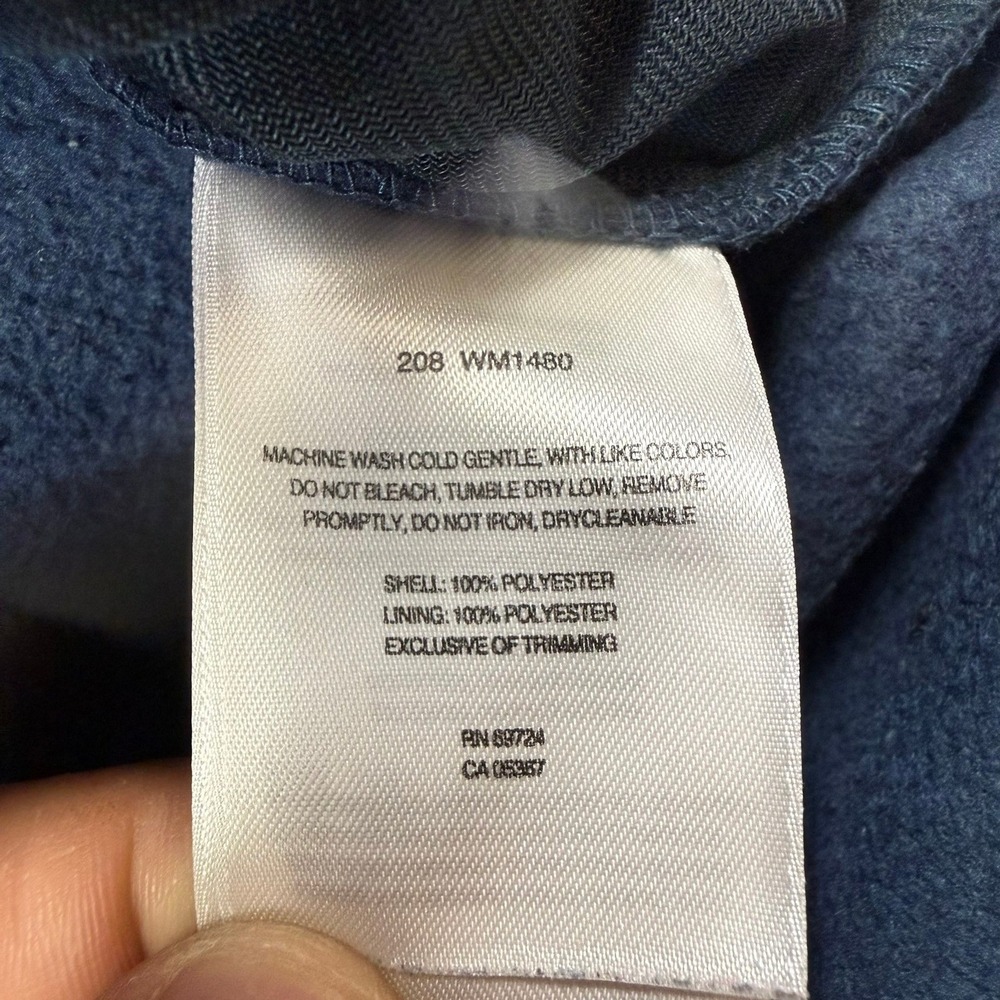 Columbia Mens Navy Blue Full Zip Fleece Vest Large - Picture 6 of 9